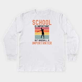 Baseball Lover Kids Long Sleeve T-Shirt